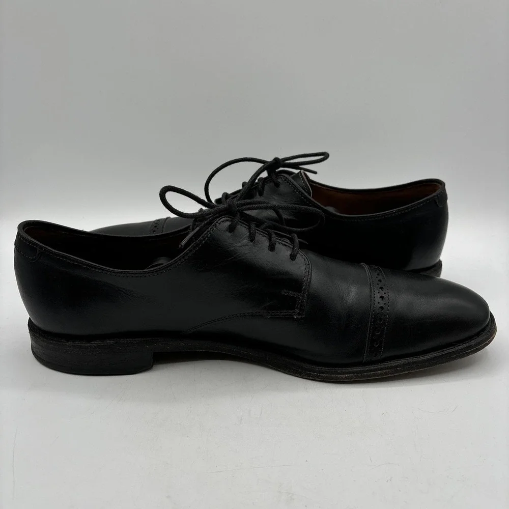Allen Edmonds BOULEVARD Men's Size 12 B‎ Leather Cap Toe Dress Shoe Black 7482